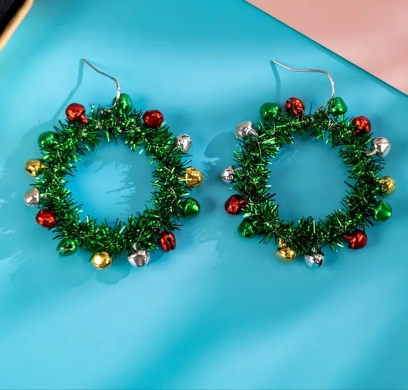 BELL WREATH EARRINGS (New) - Picture 2 of 3